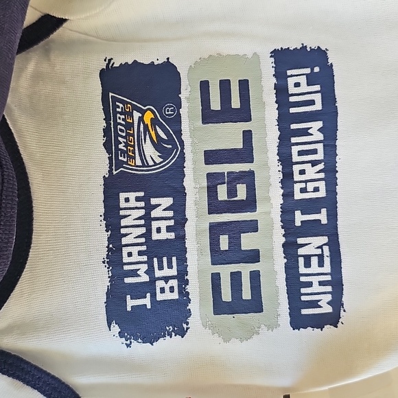 3-6 Months NWT Emory Eagles Fan Kids One Piece - Purple and Gray BABY - Picture 4 of 9